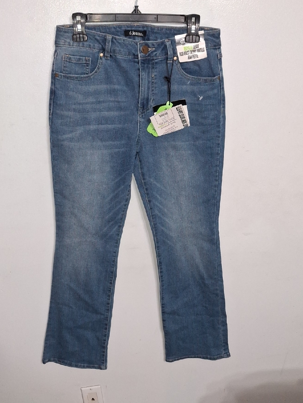 d. jeans / High Waist Skinny BootCut Jeans- W Sz 10 Petite